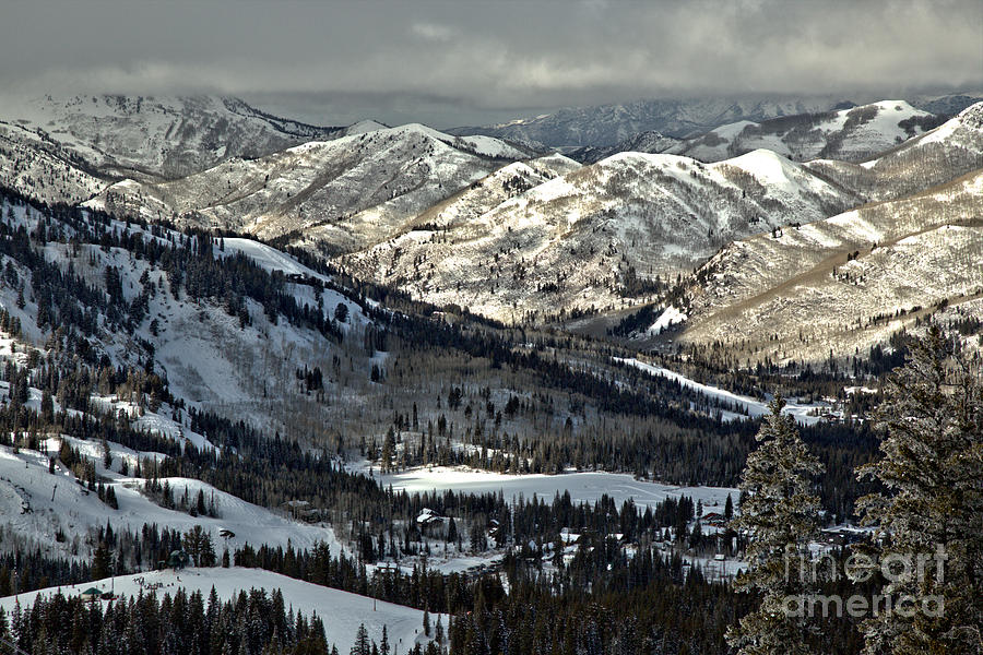 Winter In Big Cottonwood Canyon Photograph by Adam Jewell