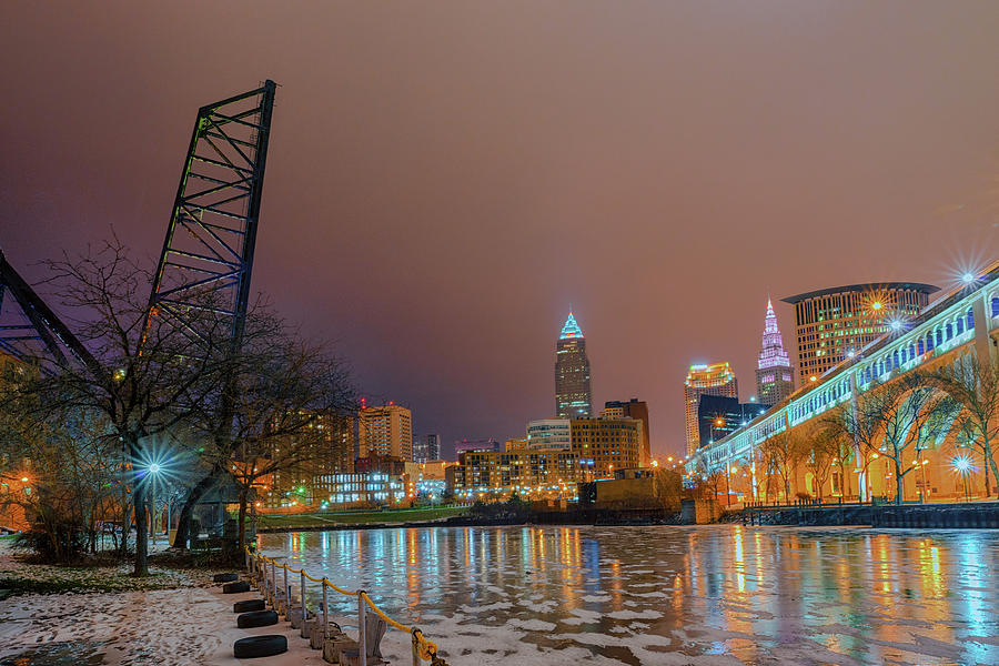 Winter In Cleveland, Ohio Photograph by Richard Kopchock