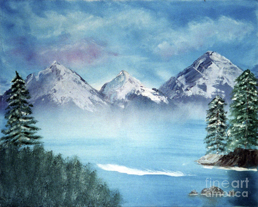 Winter In Lake Tahoe Painting by Artist Linda Marie