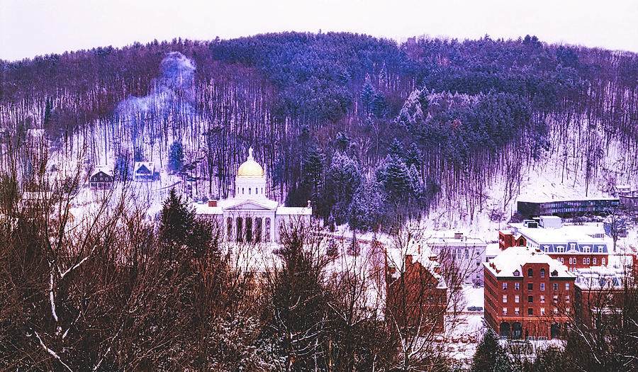 Winter In Montpelier, Vermont Photograph by Mountain Dreams