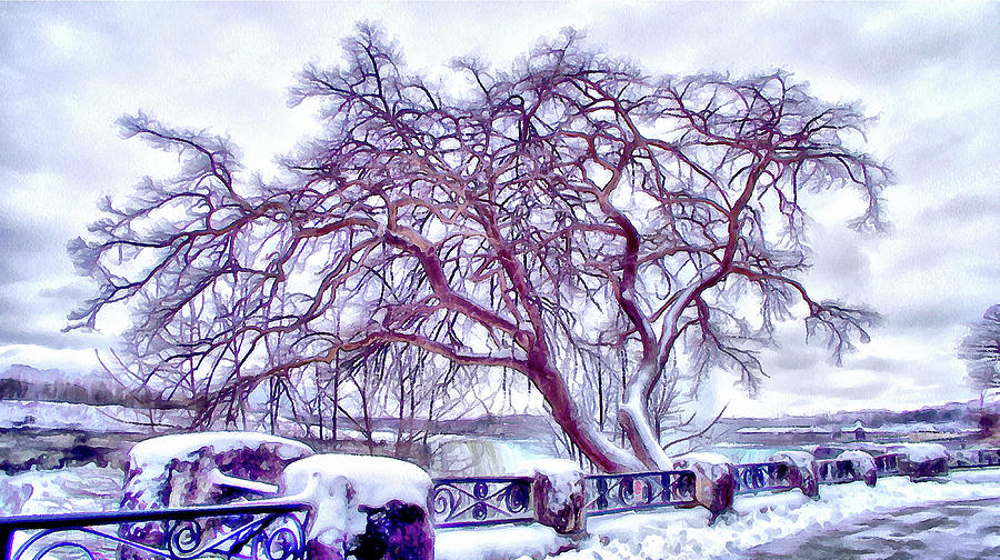 Winter In Niagara 2 Digital Art by Leslie Montgomery