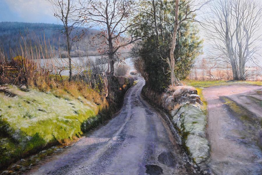 Winter in North Wales Painting by Harry Robertson