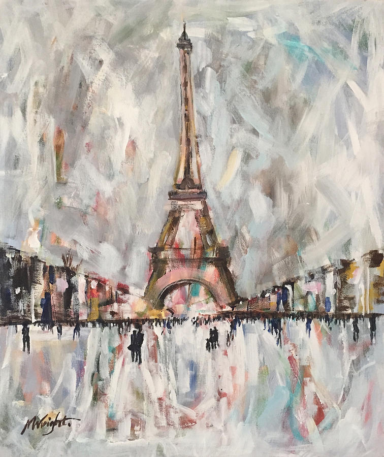 Paris Painting - Winter In Paris by Molly Wright