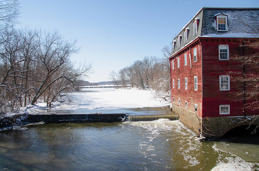Winter in Princeton - Kensington Mill Photograph by Bill Cannon