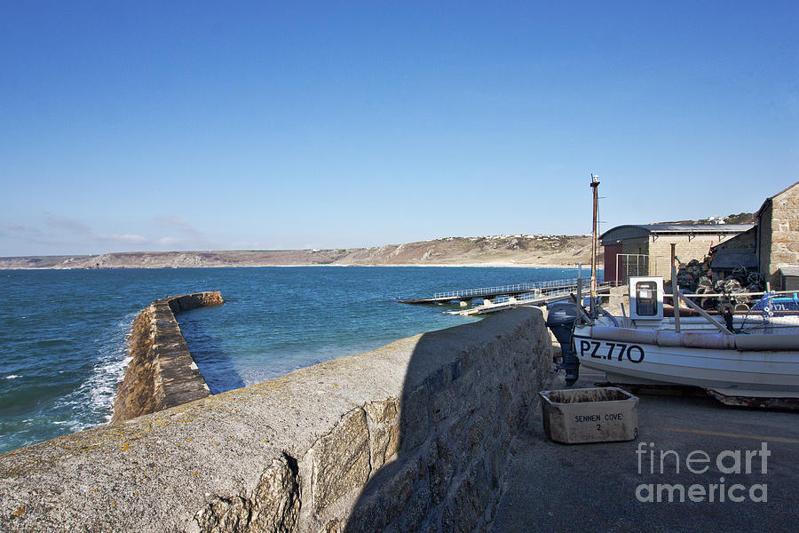 Boat Photograph - Winter in Sennen Cove by Terri Waters