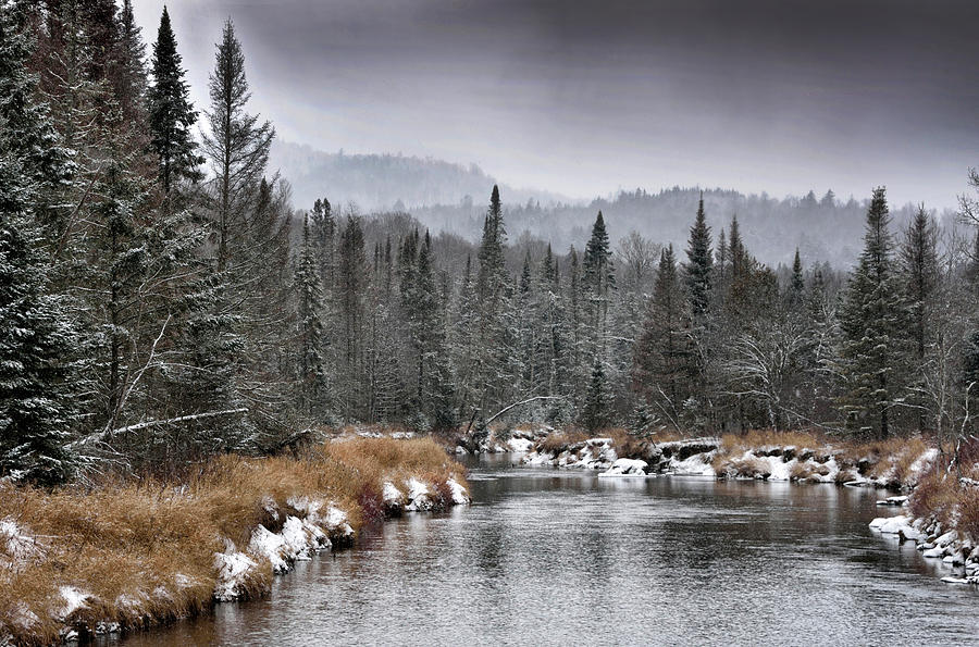Winter Photograph - Winter in the Adirondack Mountains - New York by Brendan Reals
