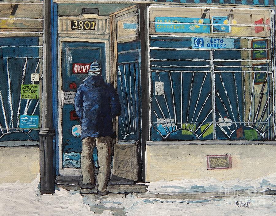 Winter in the City Painting by Reb Frost