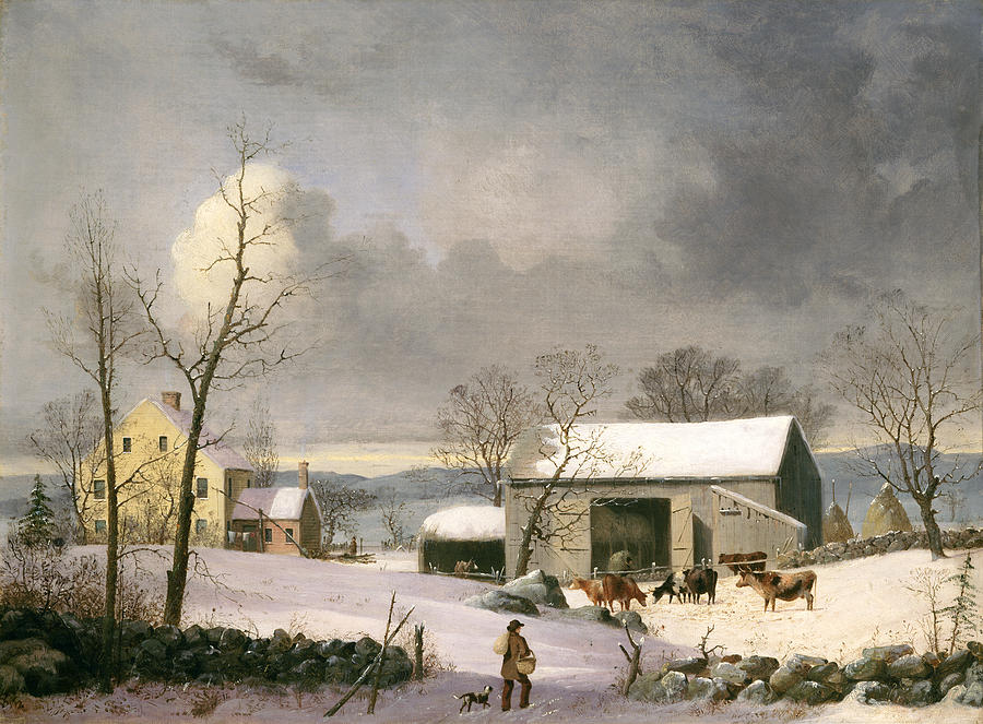 Winter In The Country 2 Painting by George Henry Durrie