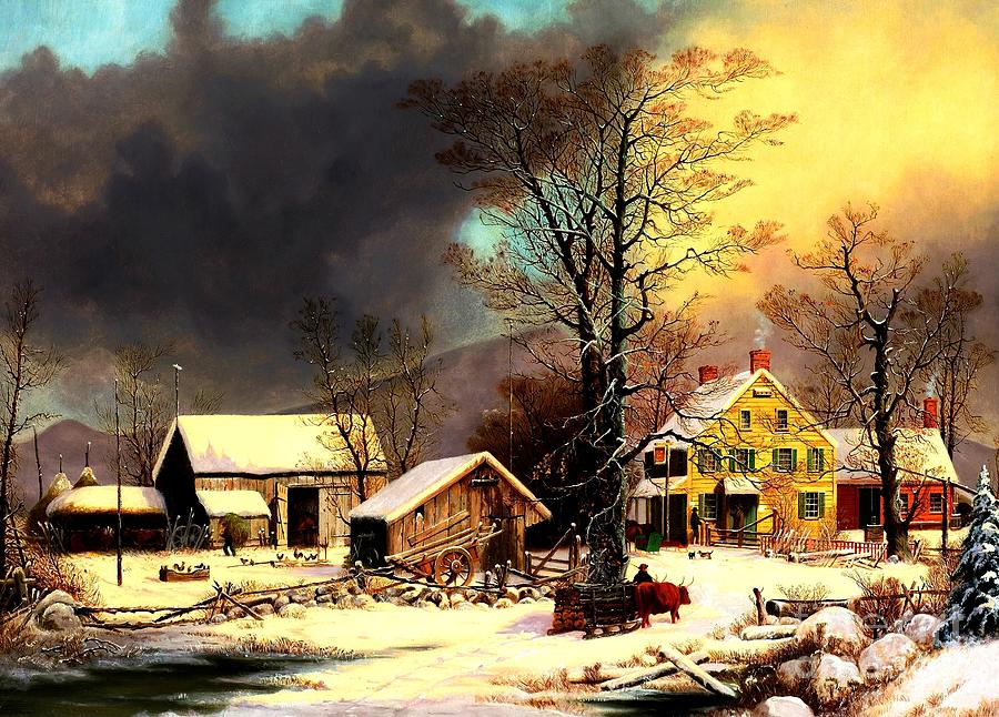 Winter in the Country A Cold Morning Painting by Peter Ogden