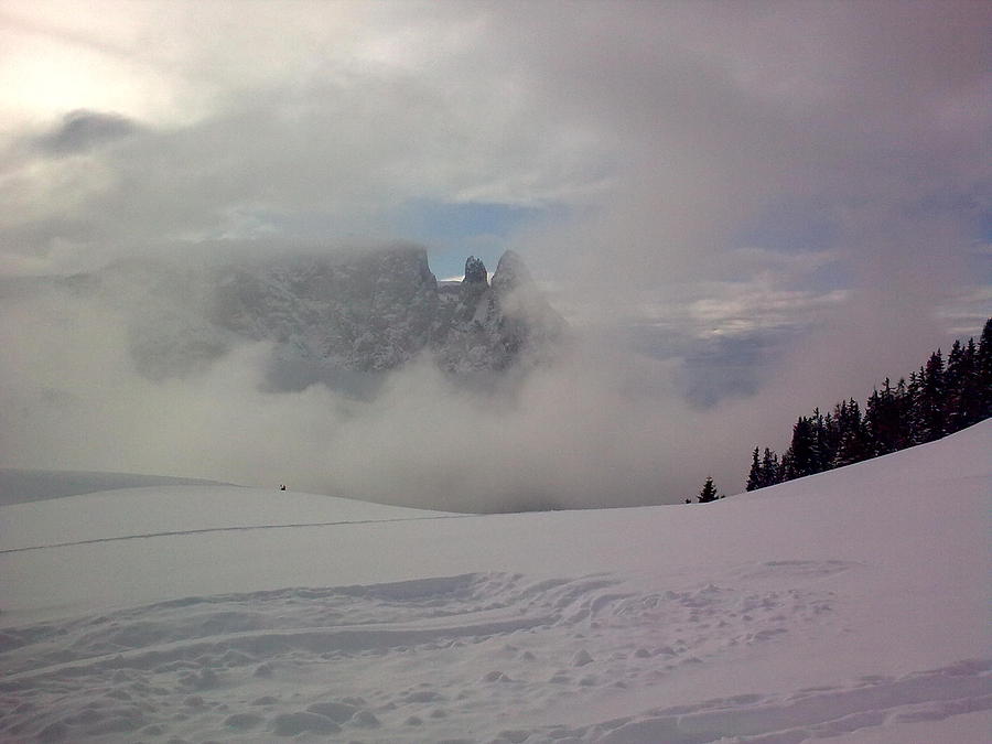 Winter in the Dolomite Alps Photograph by Valerie Ornstein