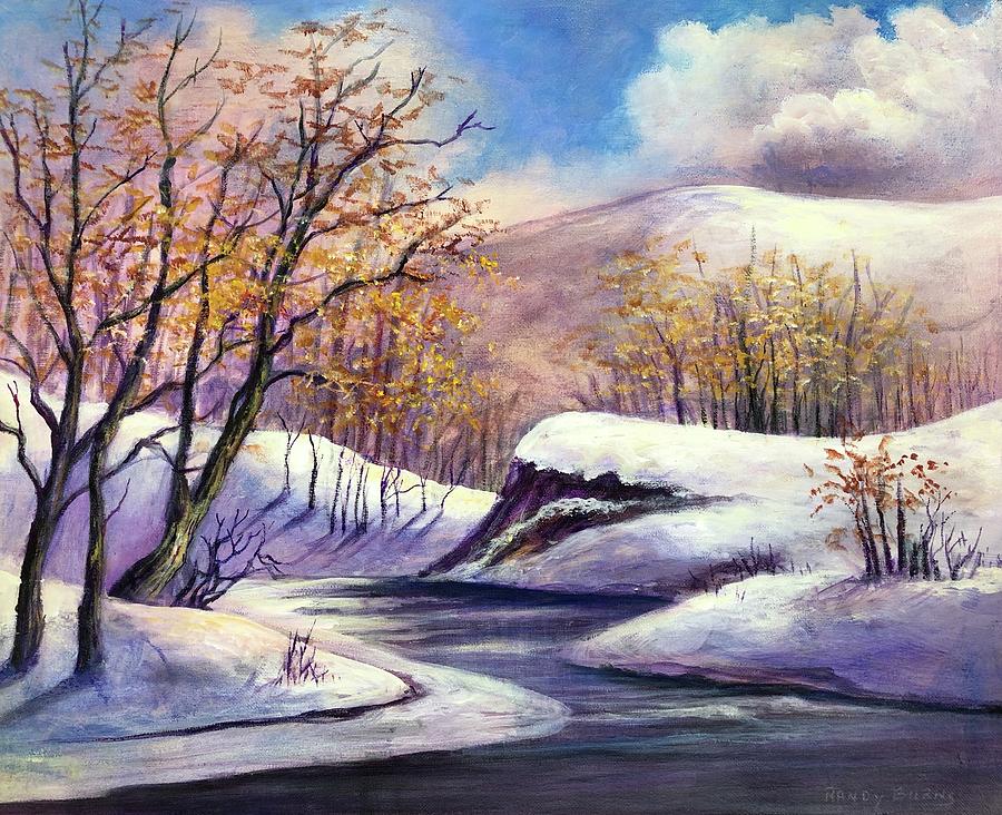 Winter In The Garden of Eden Painting by Rand Burns