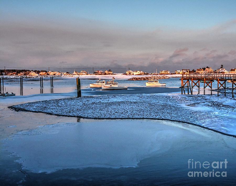 Winter in the Harbor Photograph by Steve Brown