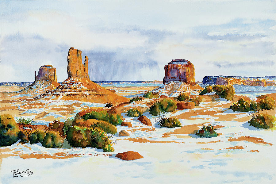 Winter in the Valley Painting by Timithy L Gordon