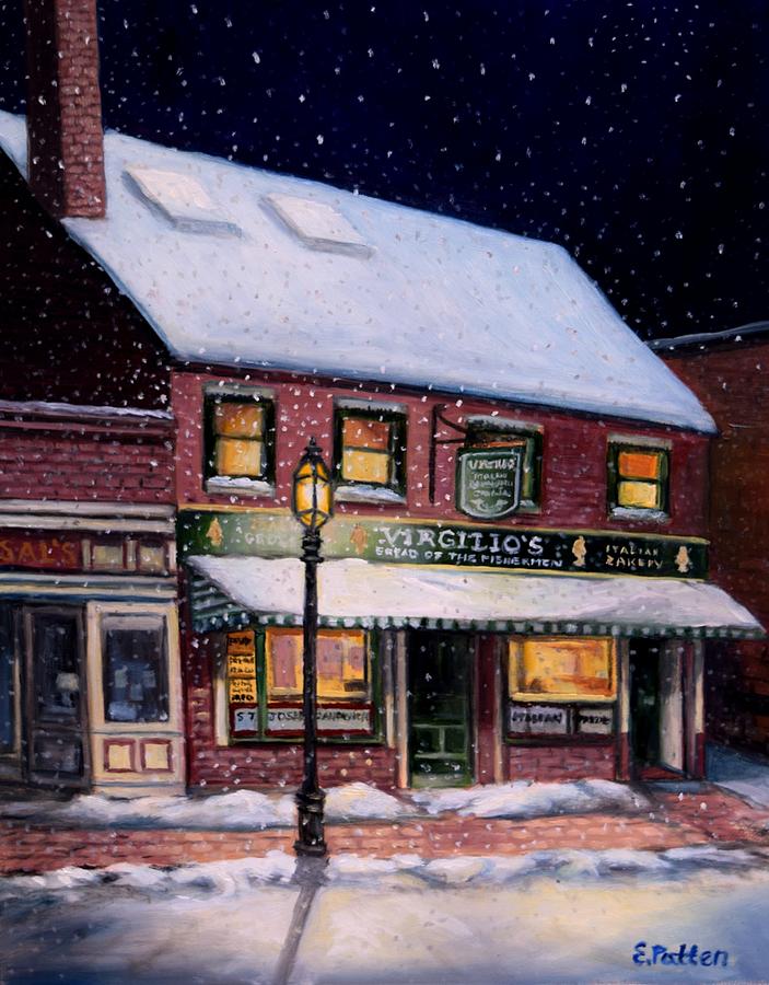Winter In The West End Painting by Eileen Patten Oliver