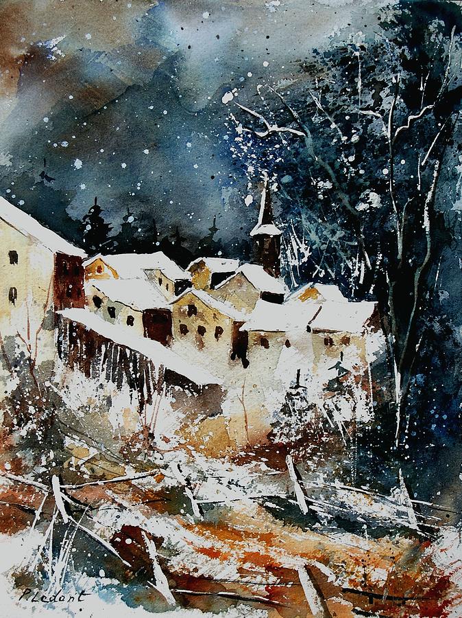 Winter Painting - Winter In Vivy  by Pol Ledent