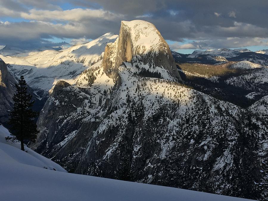 Winter in Yosemite -  Half Dome Photograph by Yuri Tomashevi