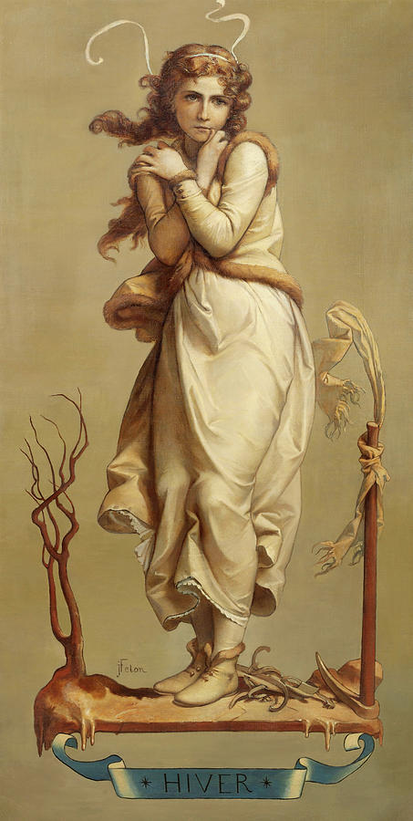 Four Seasons Painting - Winter by Joseph Felon Four Seasons Painting - Winter by Joseph Felon