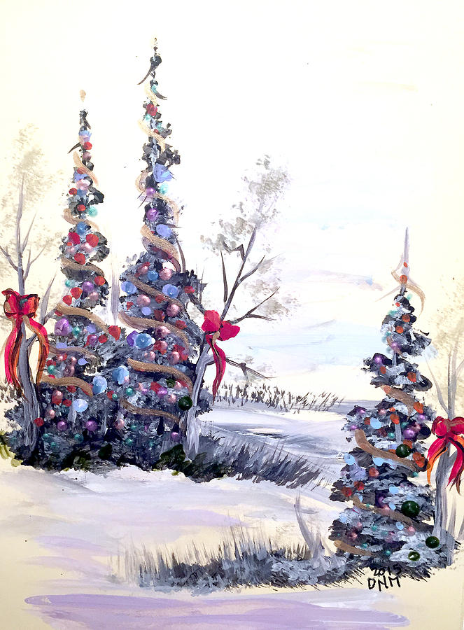 Winter Joy Painting by Dorothy Maier