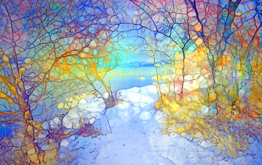 Winter joy. Рисунки Радужная зима.