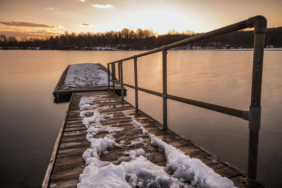 Winter Lake Photograph by Kristopher Schoenleber