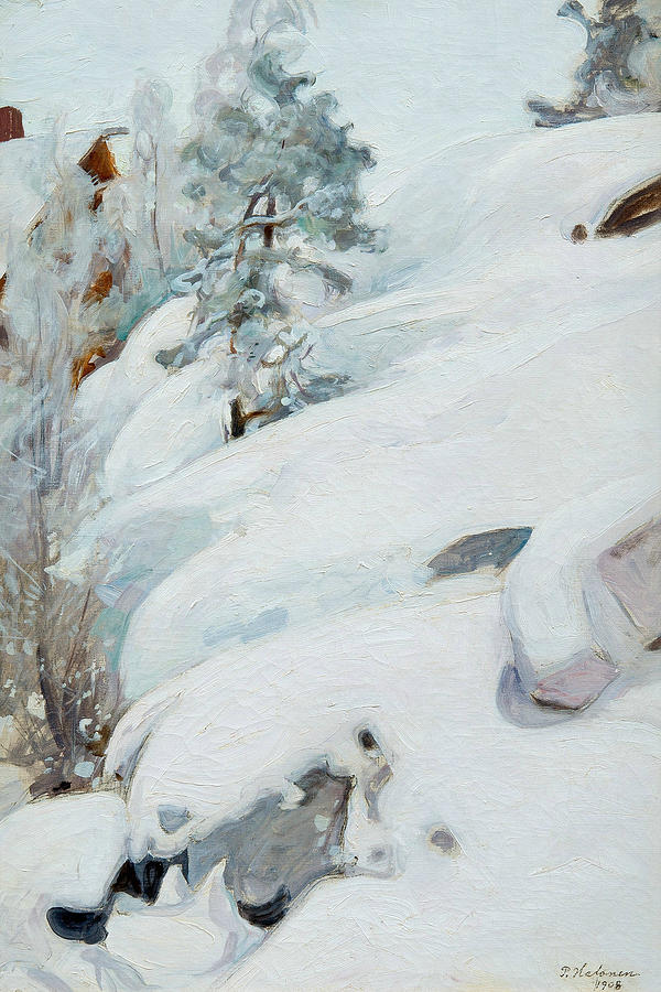 Winter Landscape, 1908 Painting by Pekka Halonen