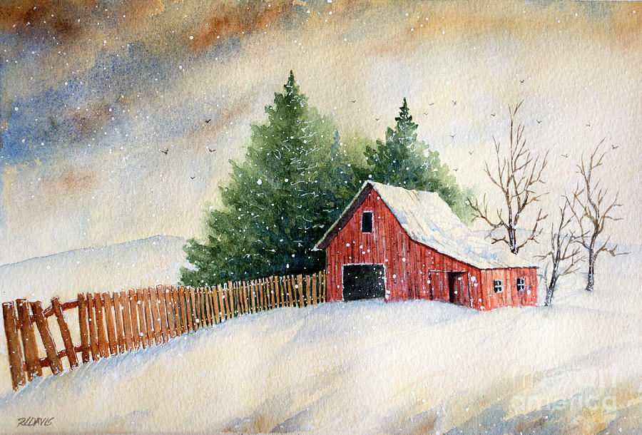 Winter Landscape III Painting by Rebecca Davis