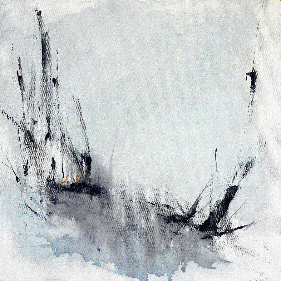 Abstract Painting - Winter Landscape IV by Jacquie Gouveia