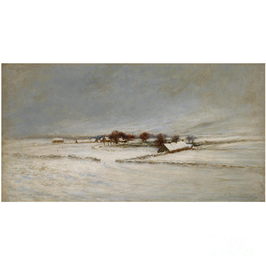 Winter Landscape Painting by MotionAge Designs