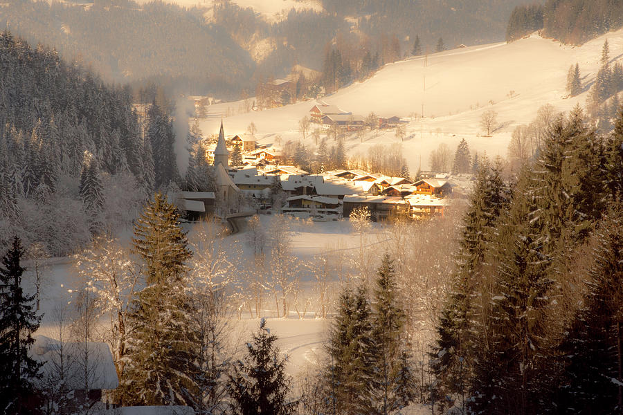 Winter Landscape Salzburger Land Photograph by Wolfgang Stocker