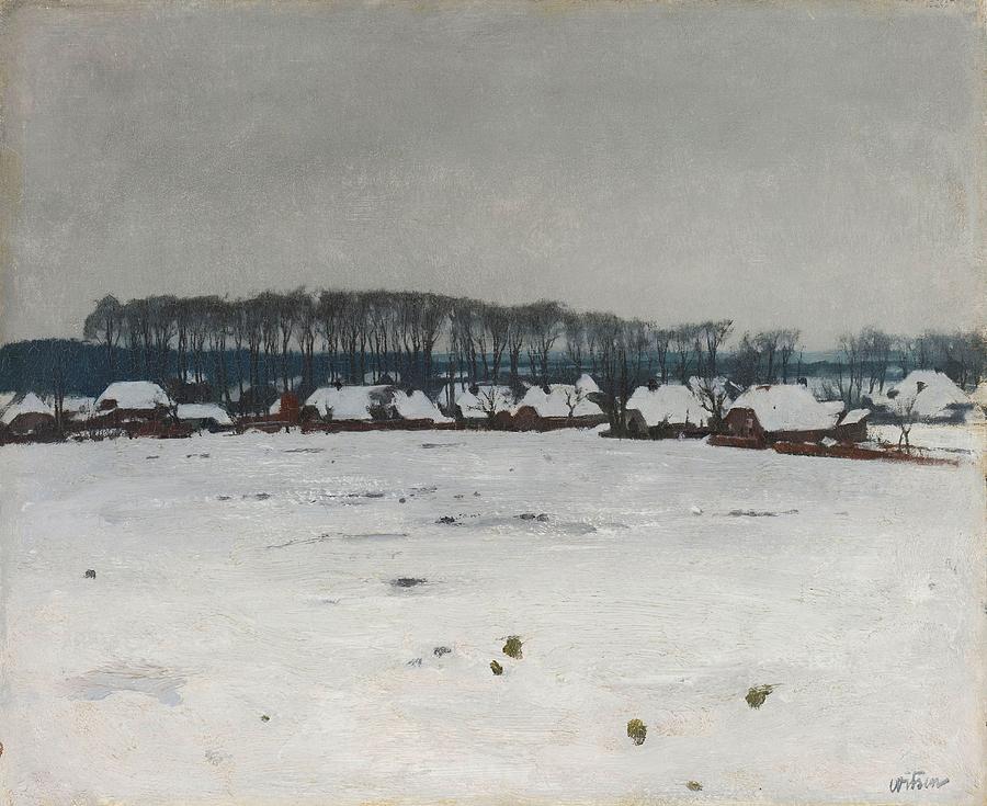 Winter Landscape Painting - Winter Landscape by Willem Witsen