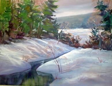 Winter Light Painting by Barbara Elmslie Winter Light Painting by Barbara Elmslie