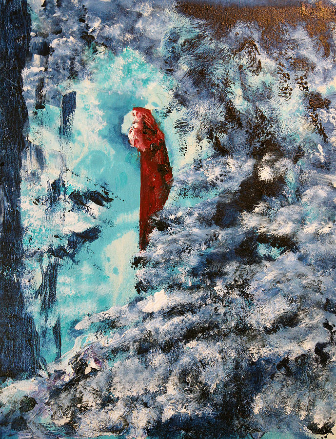 Abstract Painting - Winter Maiden by Joshua Englehaupt
