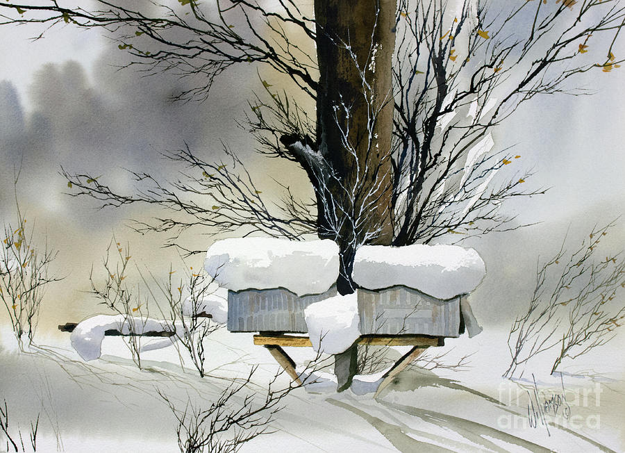 Winter Mail Painting by James Williamson