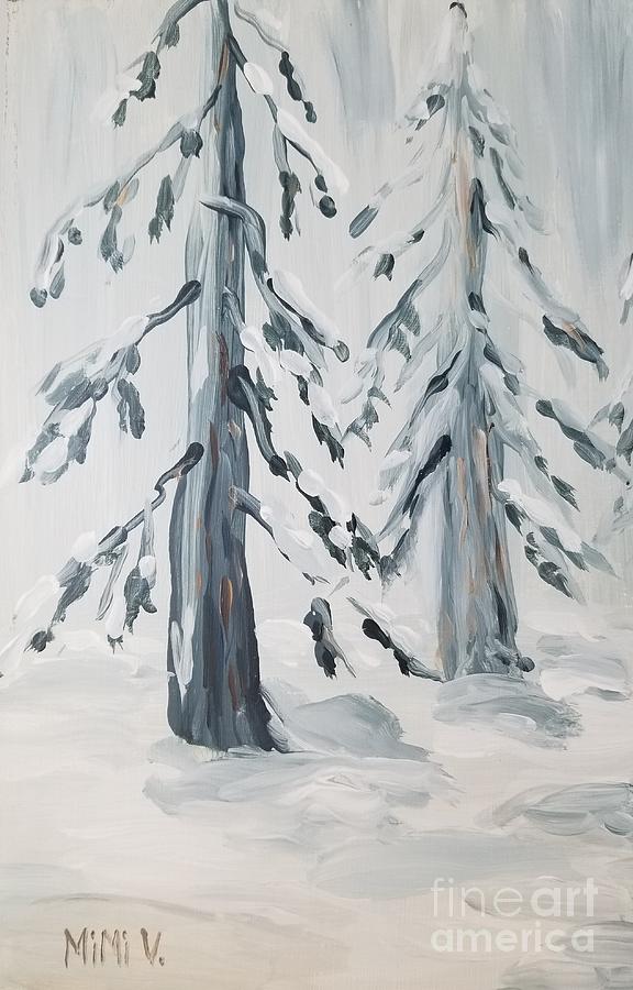 Winter Painting by Maria Langgle