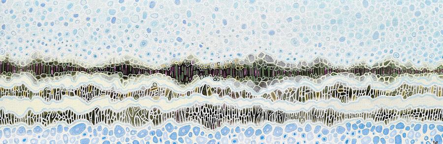 Winter Marsh Painting by Karen Williams-Brusubardis