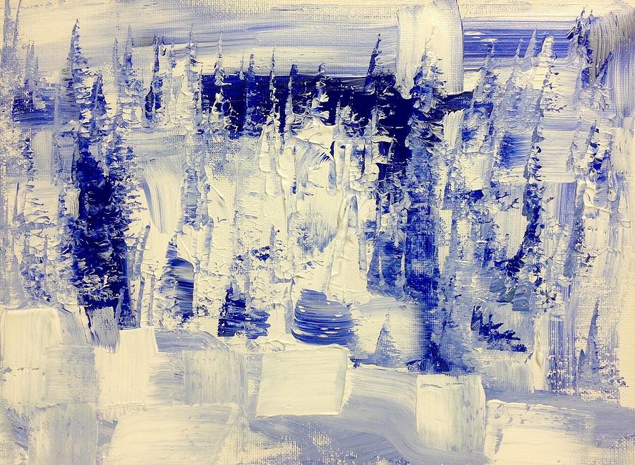 Winter Midnight Clear AB1 Painting by Desmond Raymond