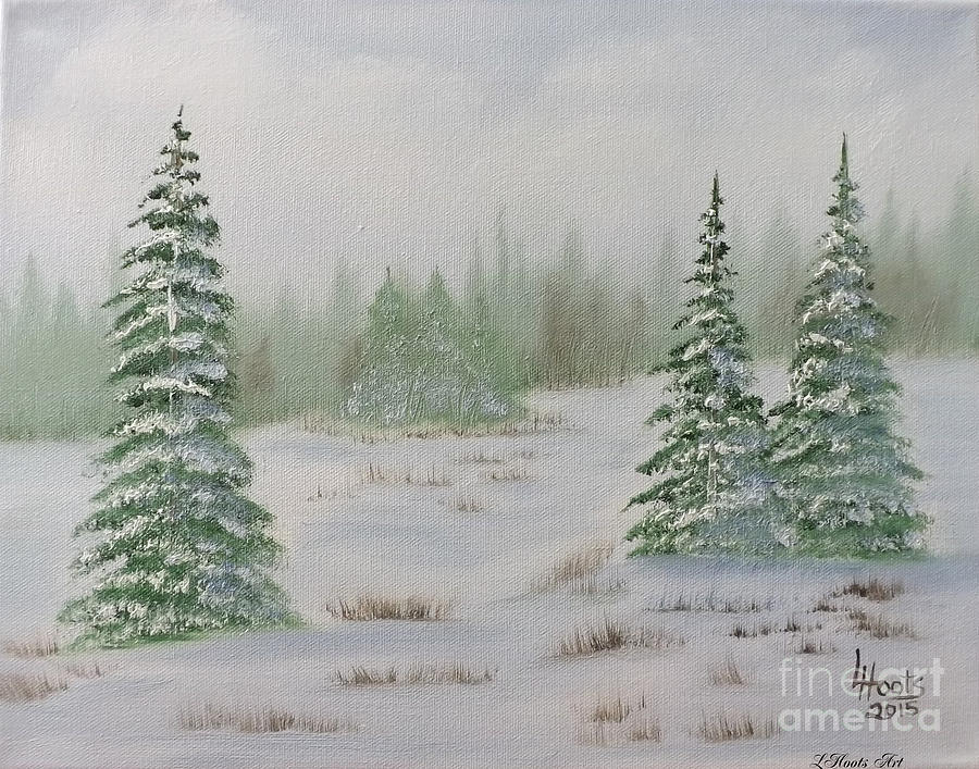 Winter Mist Painting by Lettie Hoots | Fine Art America