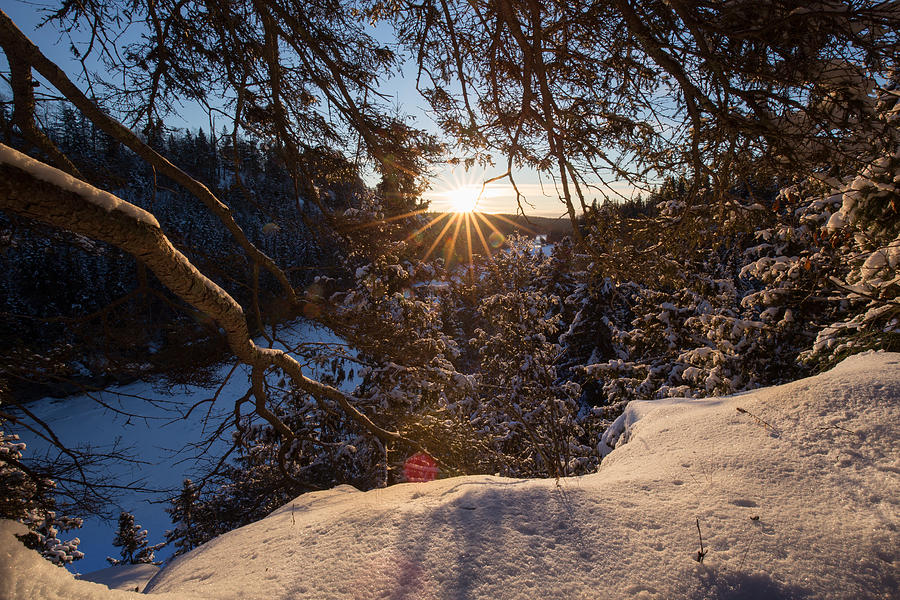 Winter Morning Hike at Kakabeka Falls 5 Photograph by Jakub Sisak
