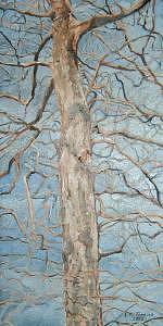Tree Painting - Winter Morning by Leah Tomaino Tree Painting - Winter Morning by Leah Tomaino