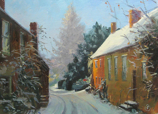 Winter Morning Painting by Nigel Fletcher | Fine Art America