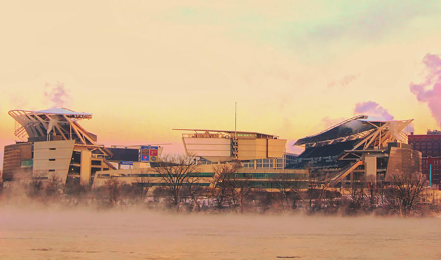 Winter Morning - Paul Brown Stadium, Cincinnati Photograph by Mountain Dreams