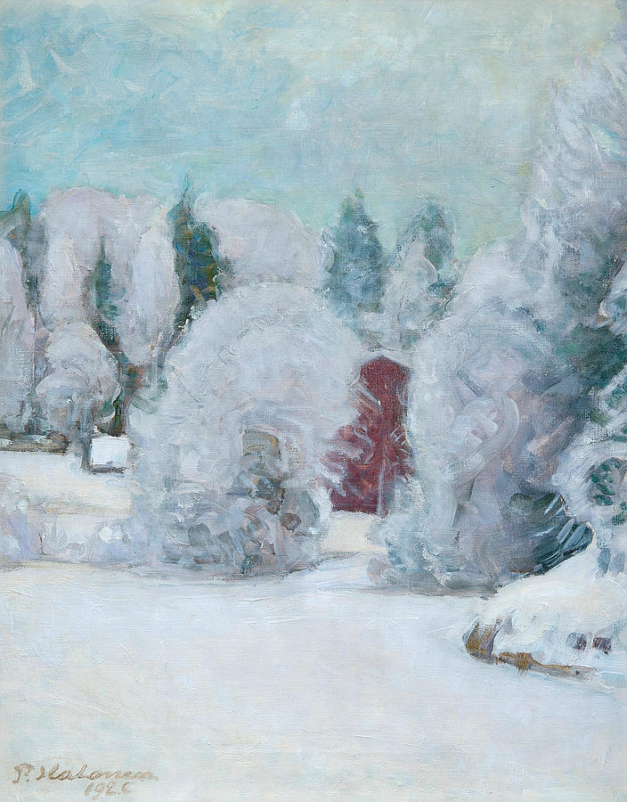 Winter Motif Painting by Pekka Halonen