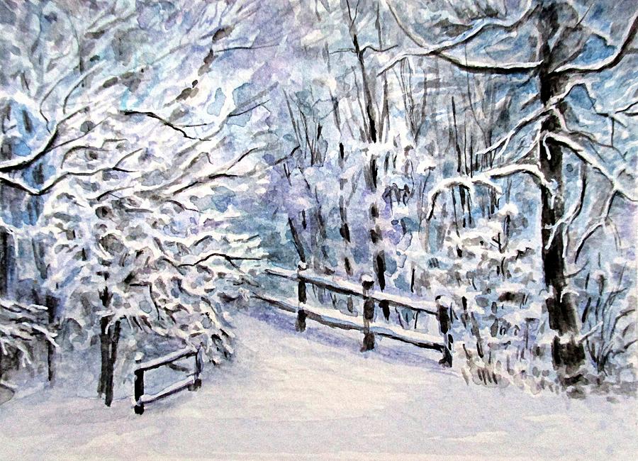Winter Painting - Winter  by Natalja Picugina