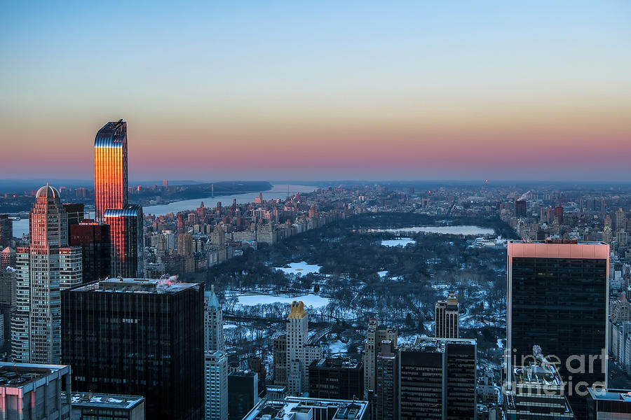 Winter new York city Manhattan  Photograph by Nir Ben-Yosef