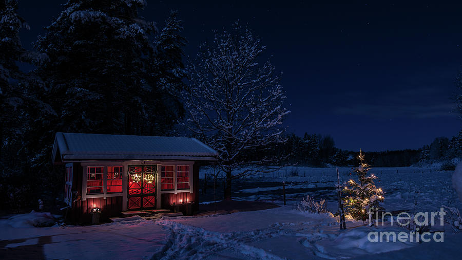 Winter night Photograph by Torbjorn Swenelius