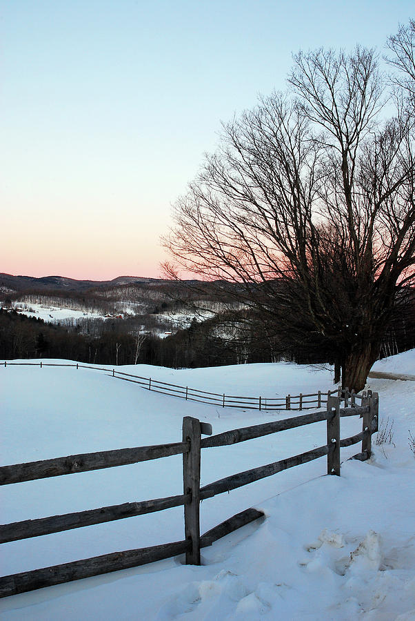 Winter on a New England Farm Photograph by James Kirkikis