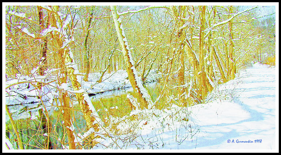 Winter on a Pennsylvania Stream, Digital Art Photograph by A Macarthur Gurmankin