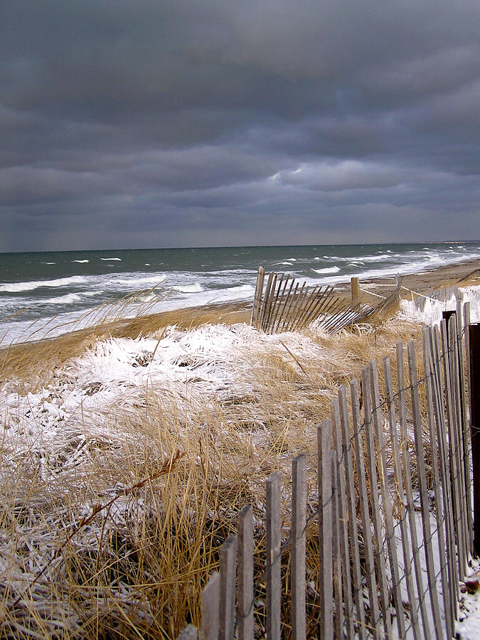 Winter on Cape Cod Sandy Neck Beach Photograph by Charles Harden