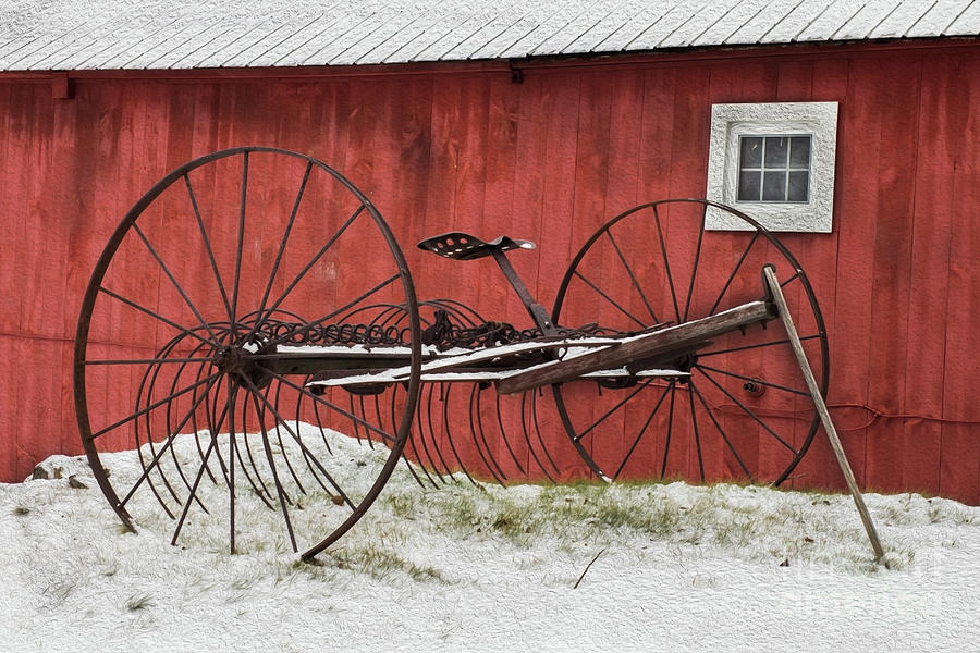Winter On Farm Photograph
