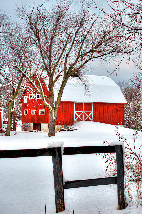 Winter on the Farm Photograph by Deborah Smolinske